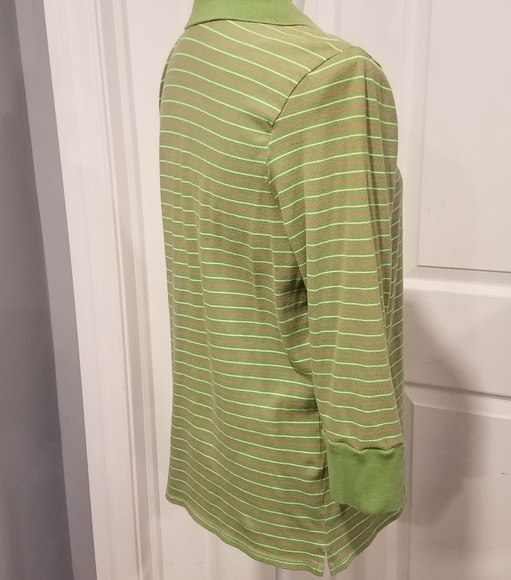 OLD NAVY LONG SLEEVED BUTTONDOWN GREEN SHIRT SZ XL - Picture 5 of 8